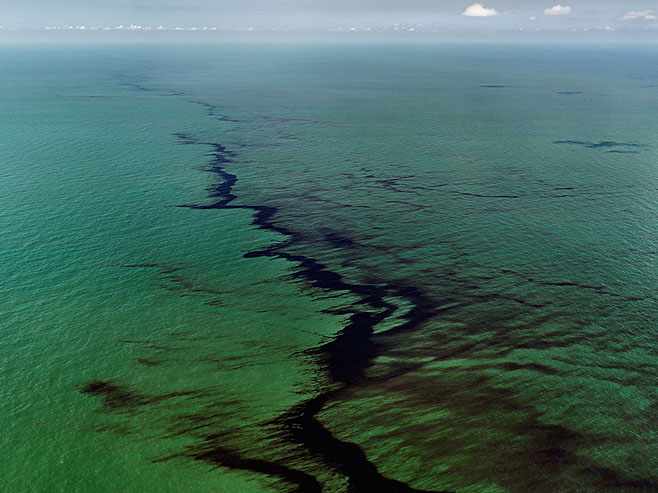Rozlana ropa naftowa w Zatoce Meksykańskiej